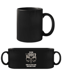 Sternzeichen Widder Schwarz · Schwarze Tasse