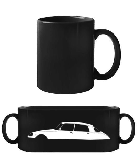 Aperçu: 'Citroen DS 23 Pallas' Silhouette - Tasse Noire - Noir - Devant