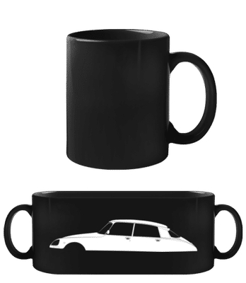 'Citroen DS 23 Pallas' Silhouette - Tasse Noire - Noir - Devant