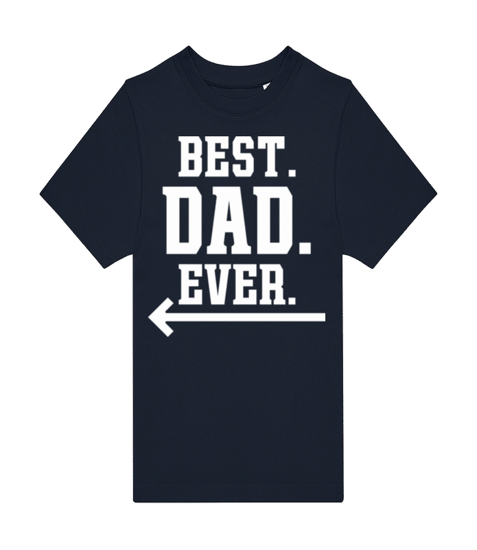 Aperçu: Best Dad Ever - T-shirt homme B&C - Bleu marine - Devant
