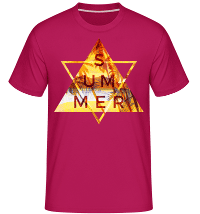 Summer Icon Triangle -  Shirtinator Men's T-Shirt - Magenta - Front