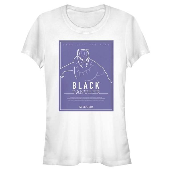 Aperçu: Marvel - Avengers - Black Panther Panther Definition - Femme T-shirt - Blanc - Devant