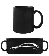 'Audi A3 (8P)' Silhouette · Schwarze Tasse