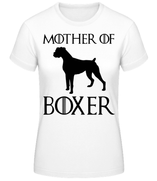Aperçu: Mother Of Boxer - T-shirt standard Femme - Blanc - Devant
