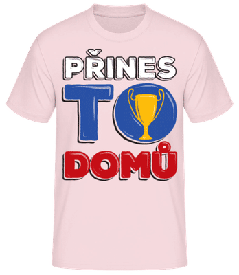 Fußball Tschechien - Männer Basic T-Shirt - Rosa - Vorne