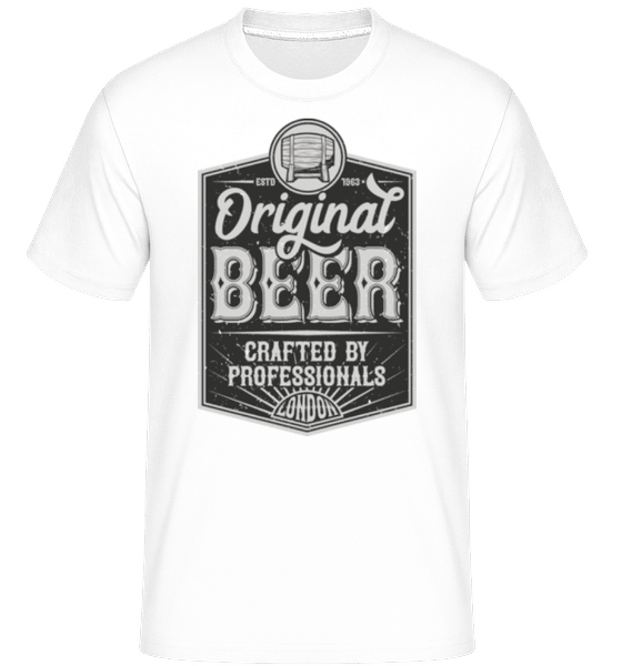 Aperçu: Original Beer -  T-Shirt Shirtinator homme - Blanc - Devant