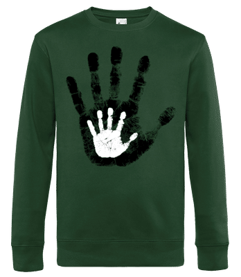 Main Parents Enfant - Sweat-shirt standard pour homme - Vert bouteille - Devant
