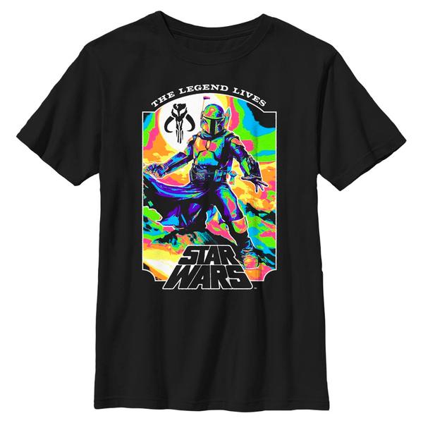 Aperçu: Star Wars - Book of Boba Fett - Boba Fett Living Legend - Enfant T-shirt - Noir - Devant