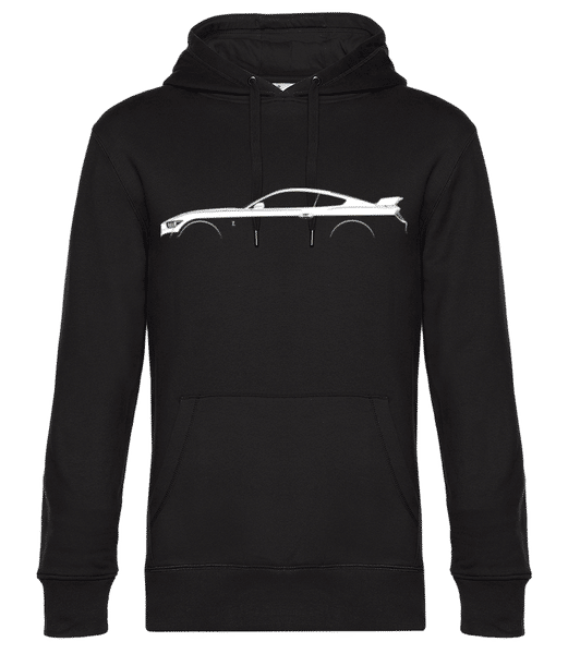 Aperçu: 'Ford Mustang Shelby GT500' Silhouette - Sweat à capuche premium Unisexe - Noir - Devant