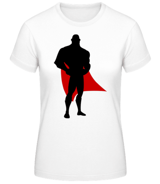 Aperçu: Papa Super Héros - T-shirt femme B&C - Blanc - Devant
