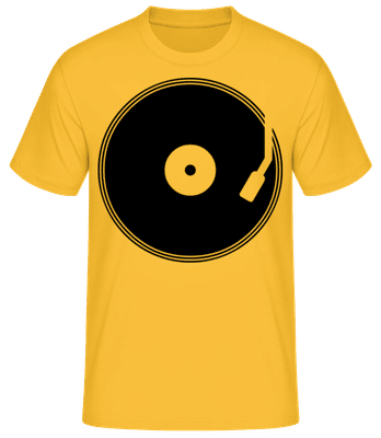 Enregistrement DJ - T-shirt standard Homme - Jaune doré - Devant
