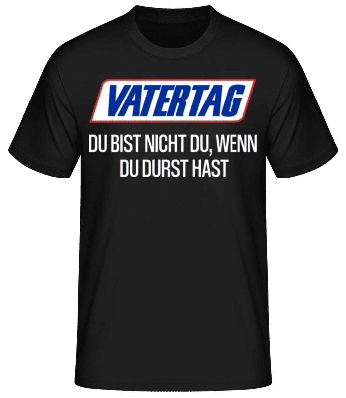 Vorschau: Vatertag - Männer Basic T-Shirt - Schwarz - Vorne