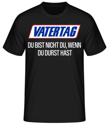Vatertag - Männer Basic T-Shirt - Schwarz - Vorne