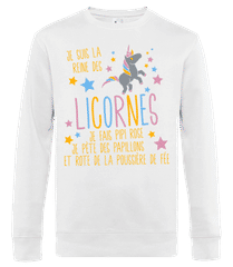 Je Suis La Reine Des Licornes Orange · Sweat-shirt standard pour homme