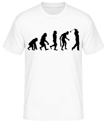 Evolution des Golfes - Männer Basic T-Shirt - Weiß - Vorne