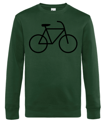 Fahrrad Strich - Männer Standard Pullover - Flaschengrün - Vorne