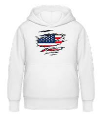 Ripped Flag USA · Kid's Hoodie
