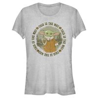 Star Wars - The Mandalorian - The Child Conservation is the Way - Mujeres Camiseta - Gris moteado - delante
