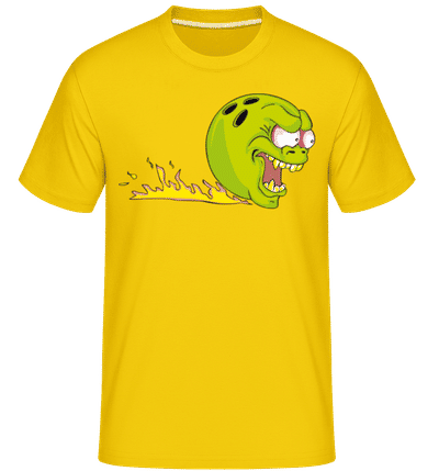 Bowling Ball Monster -  Shirtinator Men's T-Shirt - Golden yellow - Front