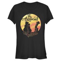 Disney - The Aristocats - Duchess & Thomas Moon Silhouette - Women's T-Shirt - Black - Front