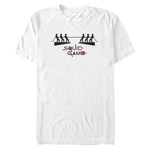 Preview: Netflix - Squid Game - Logo Squid Icon 6 - Men's T-Shirt - White - Front