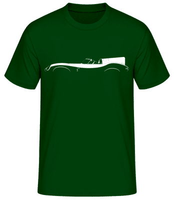 'Jaguar D-Type' Silhouette - Men's Basic T-Shirt - Bottle green - Front