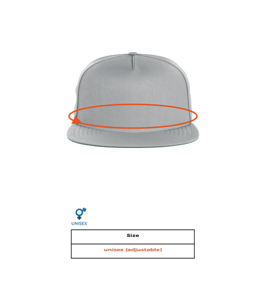'Zündapp RS 50 Super' Silhouette - Casquette snapback - Tableau des tailles
