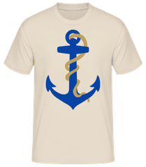 Anker Mit Seil Beige · Männer Basic T-Shirt