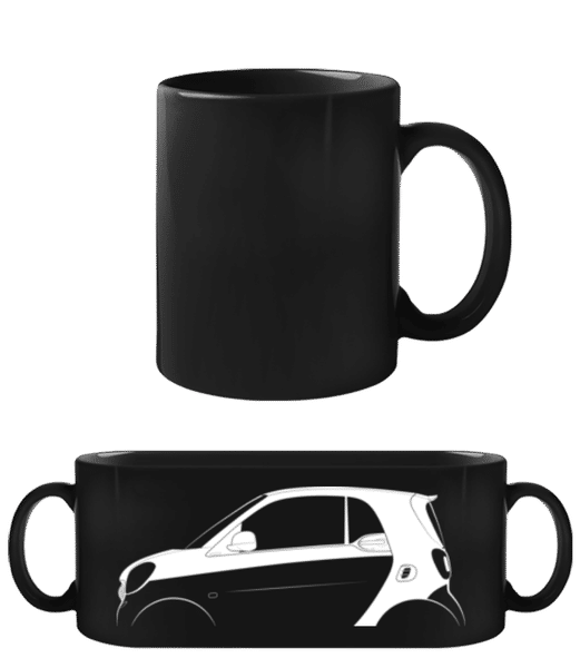 Aperçu: 'Smart Fortwo (C453)' Silhouette - Tasse Noire - Noir - Devant
