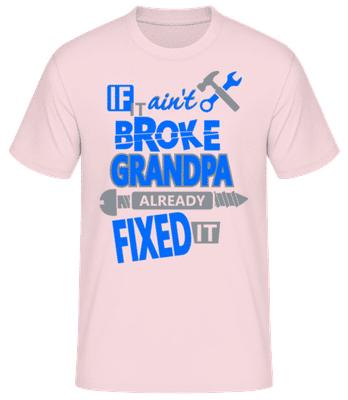 Grandpa Fixed It - T-shirt standard Homme - Rose - Devant