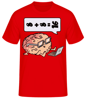 Infinite Calculation of the Brain - Camiseta básica para hombre - Rojo - delante