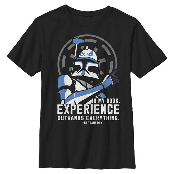 Aperçu: Star Wars - The Clone Wars - Stormtrooper Outranks Everything - Enfant T-shirt - Noir - Devant