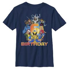 Marvel - X-Men - Gruppe Xmen 6th Birthday - Geburtstag - Kinder T-Shirt