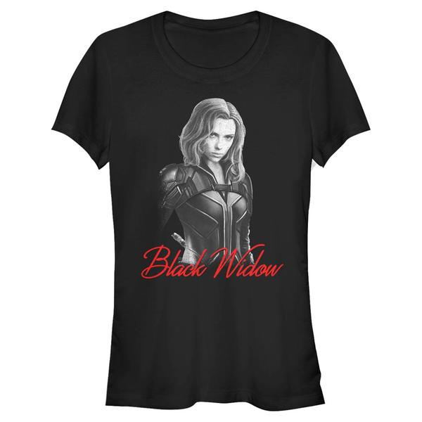 Preview: Marvel - Black Widow - Black Widow Mono - Women's T-Shirt - Black - Front