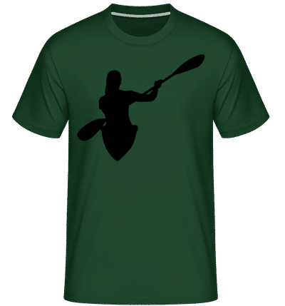 Kayak Shape Black -  T-Shirt Shirtinator homme - Vert bouteille - Devant