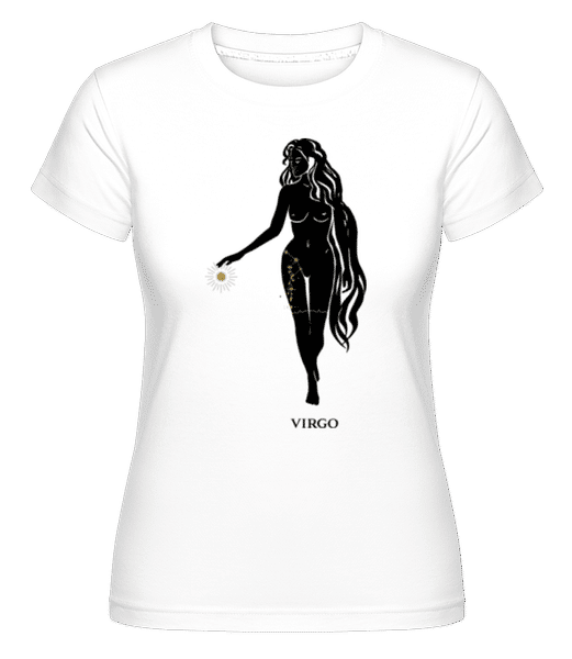 Preview: Female Zodiac Sign Virgo - Shirtinator Women's T-Shirt - White - Front