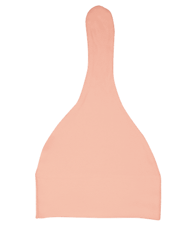 Organic baby hat - Pink - Back