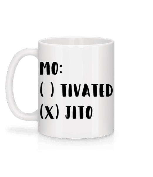 Aperçu: Motivated Mojito - Mug en céramique blanc - Blanc - Derrière
