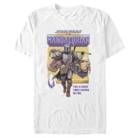 Star Wars - The Mandalorian - Mando & Child Signed Up Mando - Men's T-Shirt - White - Front