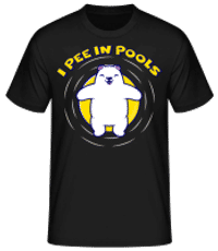 I Pee In Pools - Men's Basic T-Shirt - Black - Front