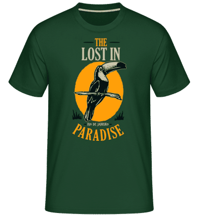 Bird Lost In Paradise -  Shirtinator Men's T-Shirt - Bottle green - Front
