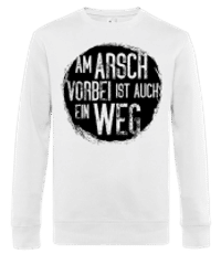 Am Arsch Vorbei Ìst Auch Ein Weg 2 - Männer Standard Pullover - Weiß - Vorne