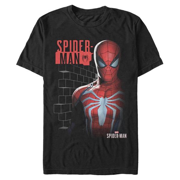 Aperçu: Marvel - Spider-Man Spider Bricks - Homme T-shirt - Noir - Devant