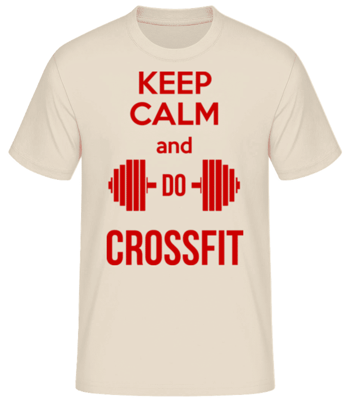 Preview: Keep Calm And Do Crossfit - Men's Basic T-Shirt - Cream - Front