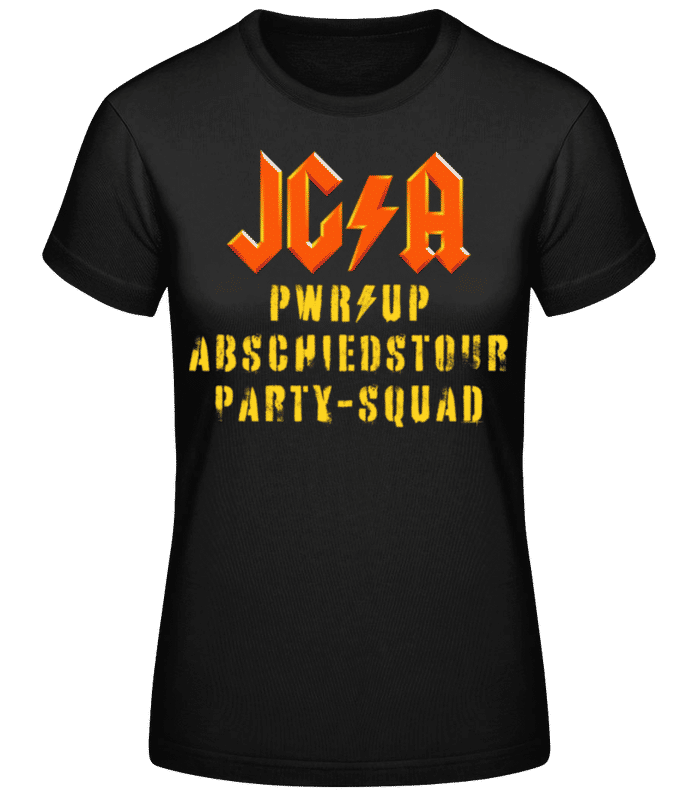 Vorschau: JGA Abschiedstour Party-Squad - Frauen T-Shirt B&C - Schwarz - Vorne