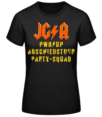 JGA Abschiedstour Party-Squad - Frauen T-Shirt B&C - Schwarz - Vorne