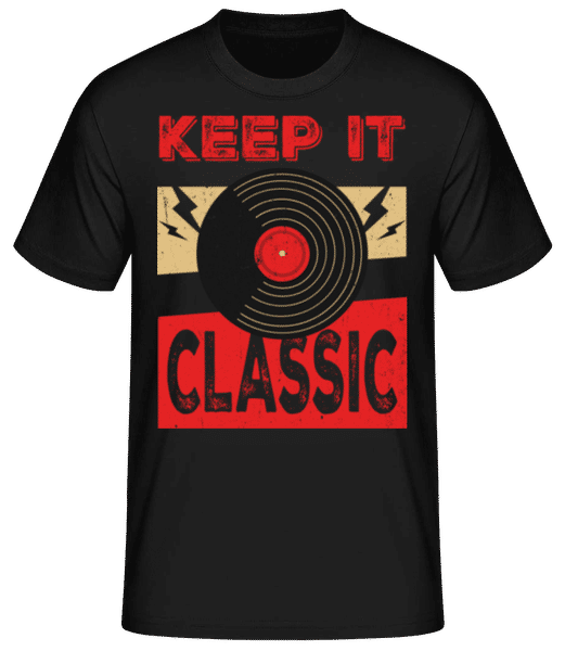 Aperçu: Keep It Classic - T-shirt standard Homme - Noir - Devant