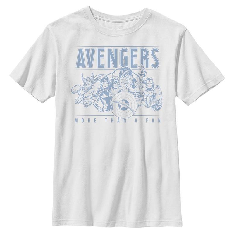 Náhled: Marvel - Avengers - Avengers - Dětské Tričko - Bílá - Napřed