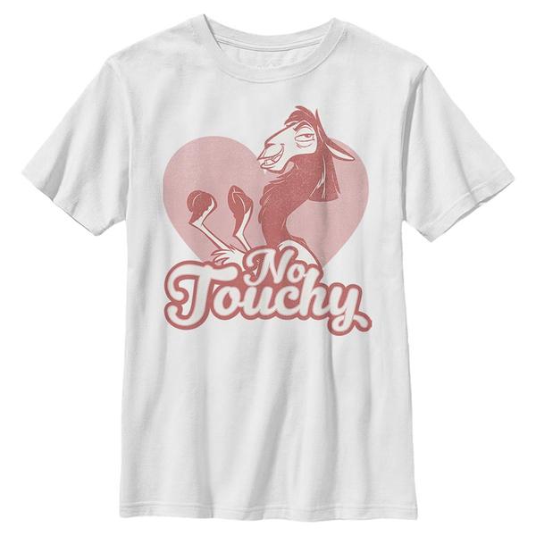 Aperçu: Disney - Kuzco l'empereur mégalo - Kuzco No Love - Valentine's Day - Enfant T-shirt - Blanc - Devant
