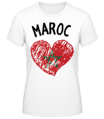 Maroc Cœur Drapeau · T-shirt femme B&C